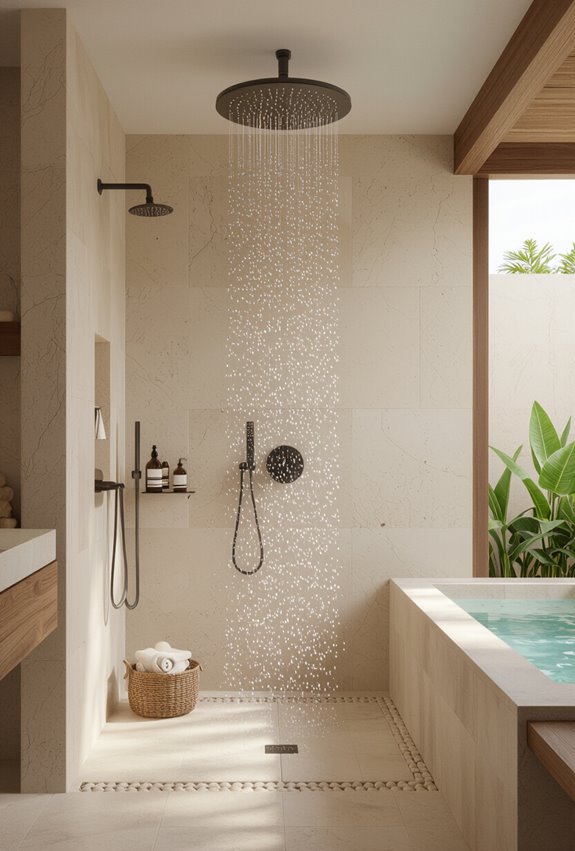 resort style rain shower retreat