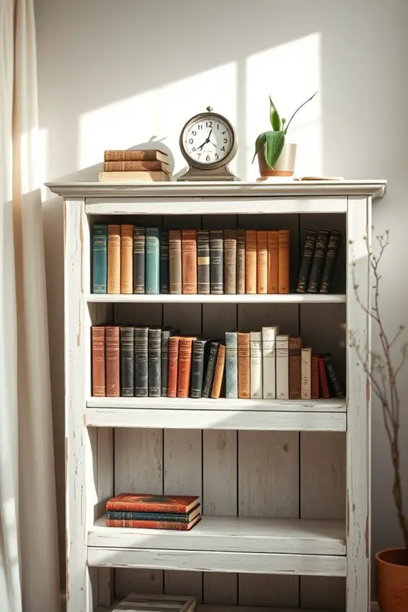 restoring a weathered bookcase