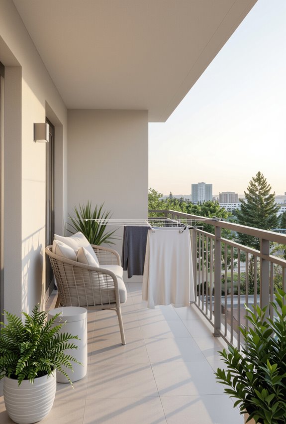 retractable balcony clothesline solution