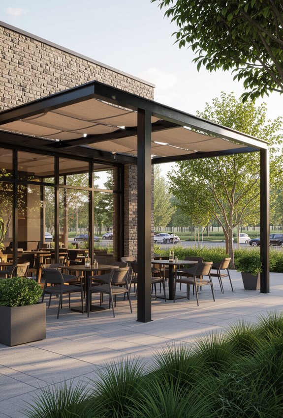 retractable pergola for flexible shade