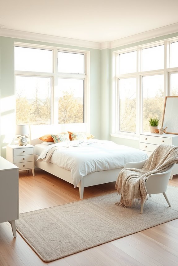 retro accents white furniture
