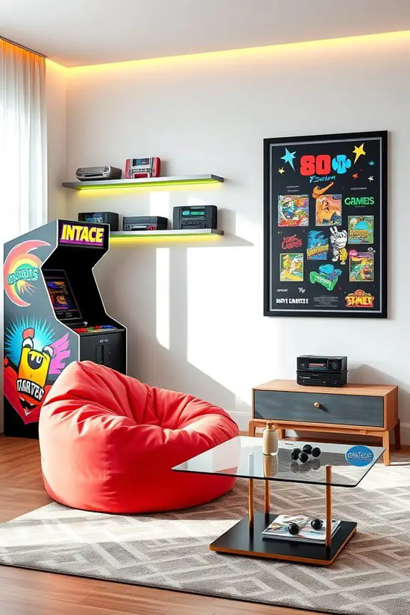 retro arcade nostalgia design