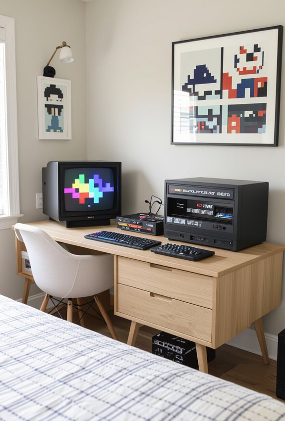 retro gaming nostalgia setup