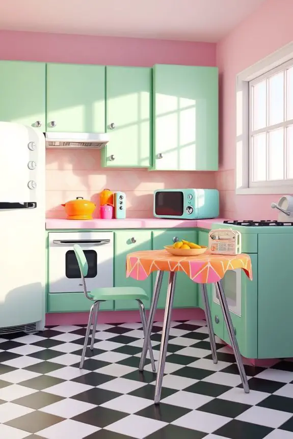 retro vibrant kitchen nostalgia