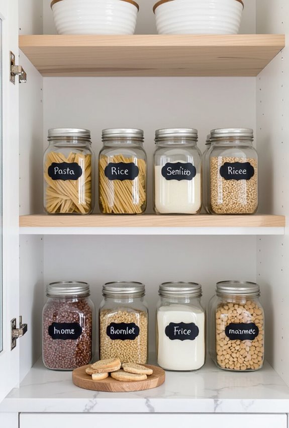 reusable chalkboard pantry labels