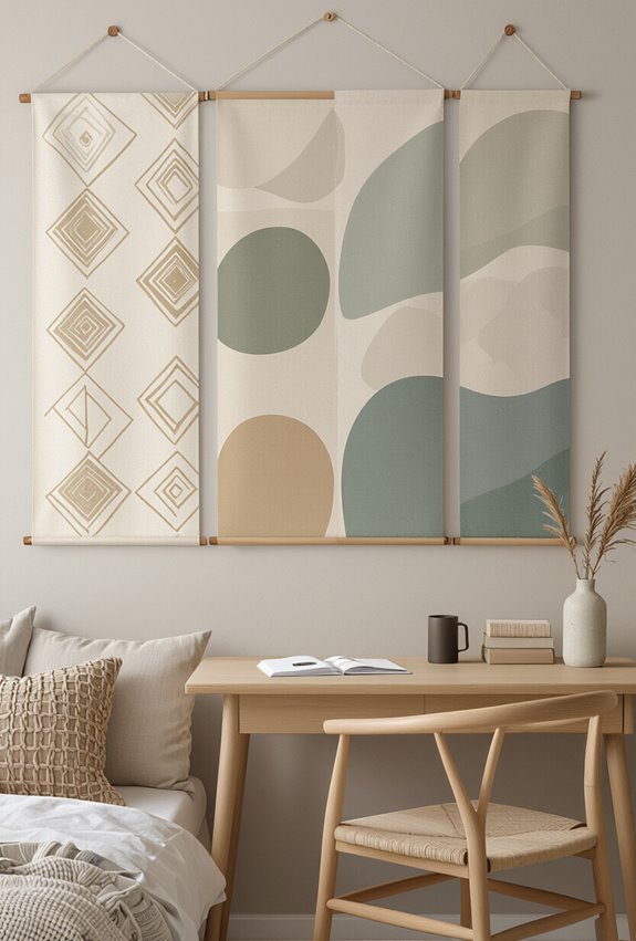 reusable fabric wall decor