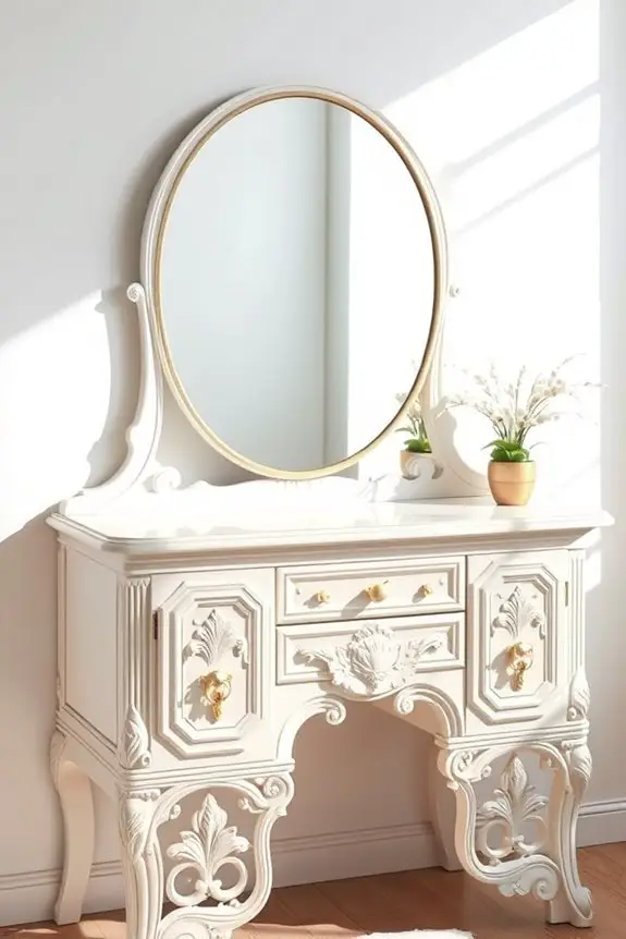 revamp vintage vanity mirrors