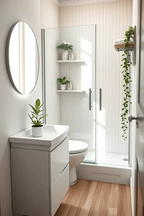 revitalize bathroom with plants