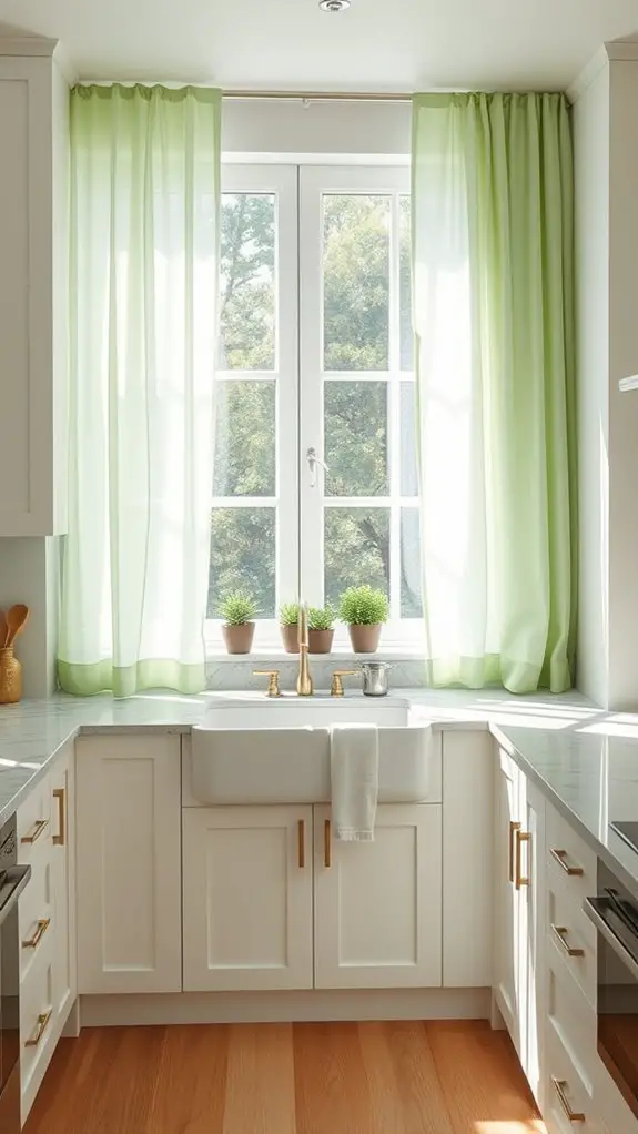revitalizing celery green curtains