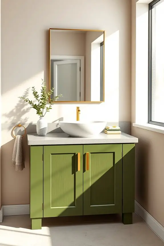 revitalizing earthy olive green