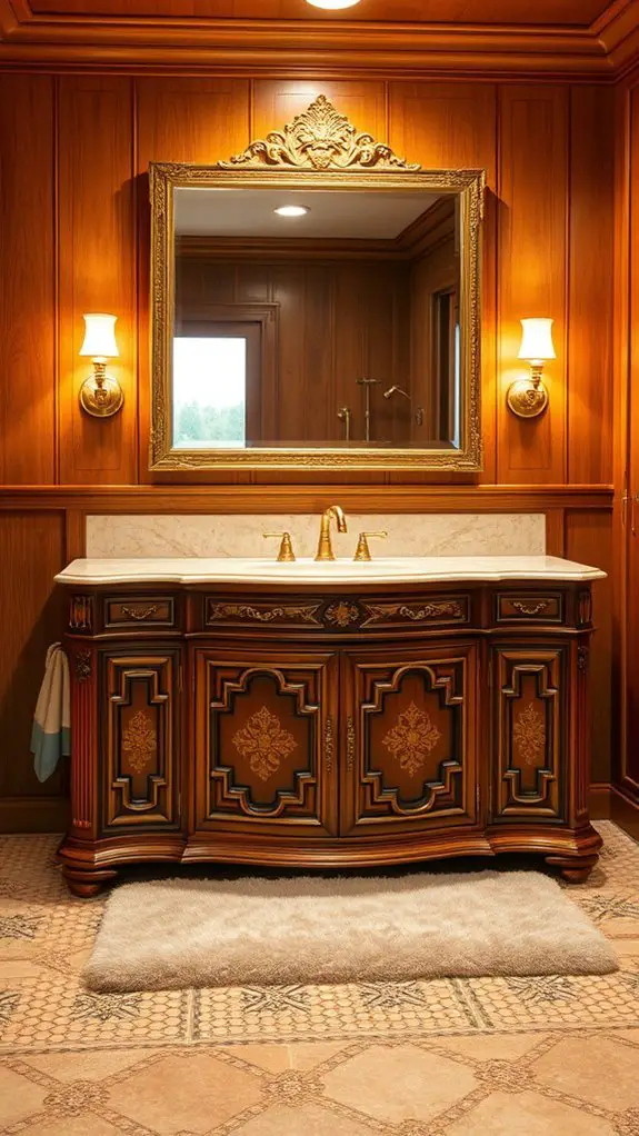 rich wood cabinetry elegance