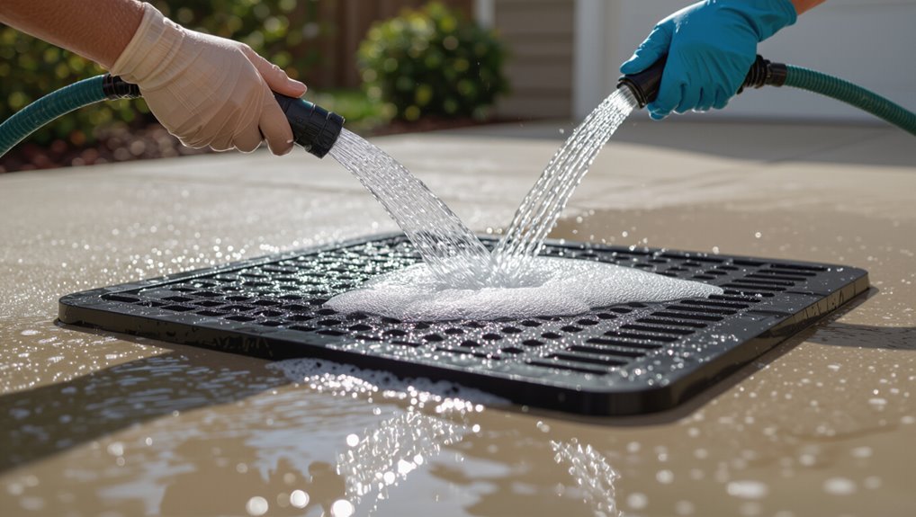 rinse until water runs clear