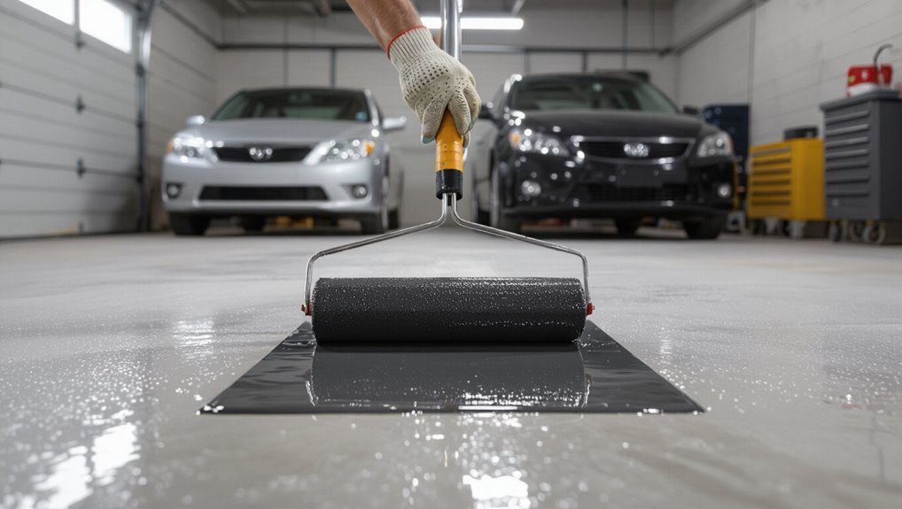 roll or squeegee technique