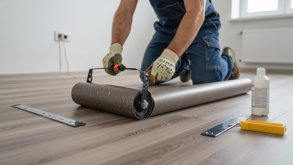 roll sheet eliminate bubbles