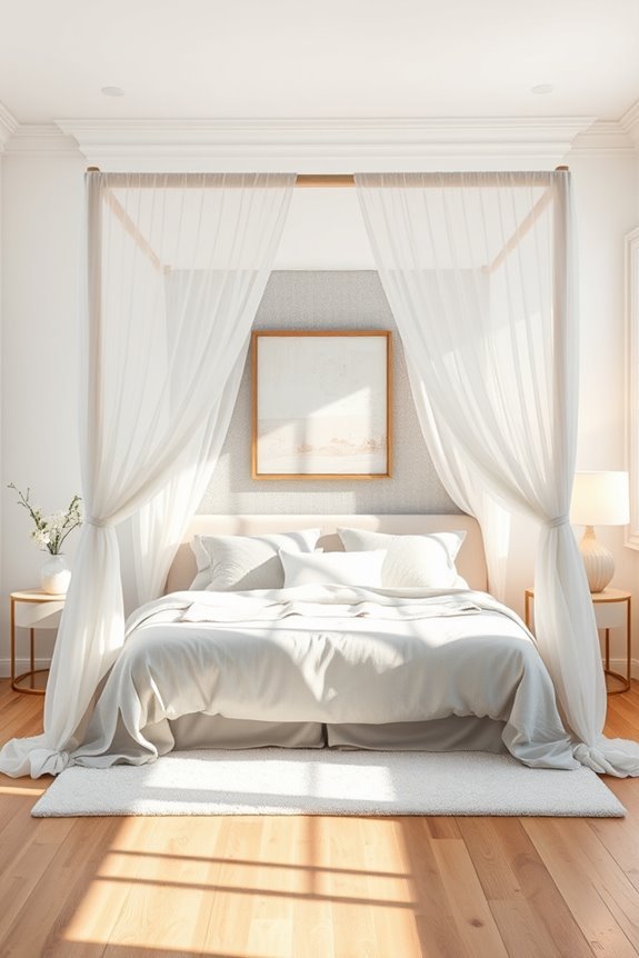 romantic canopy bed retreat