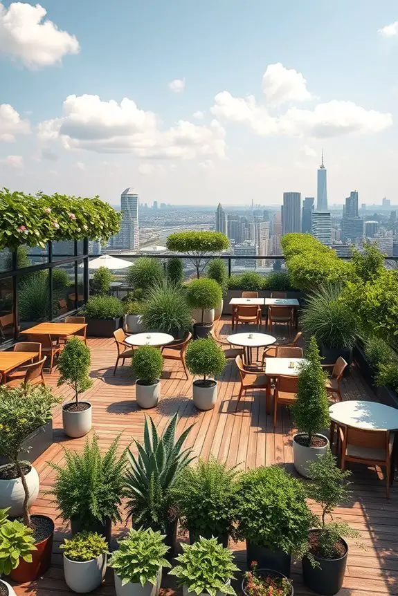 rooftop garden dining experience