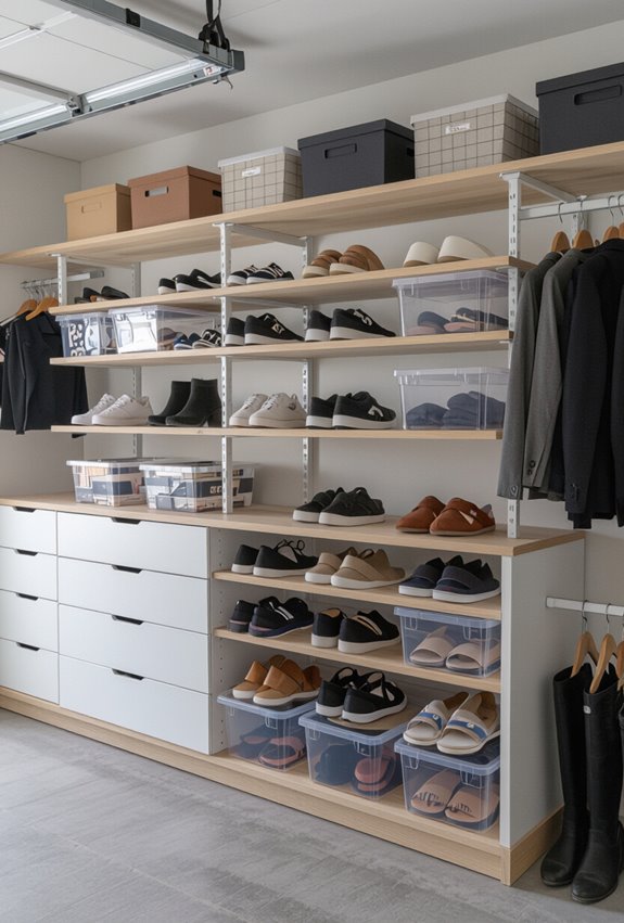rotate and store seasonal footwear
