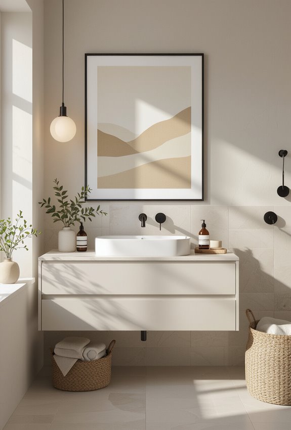 rotate lightweight seasonal bathroom art