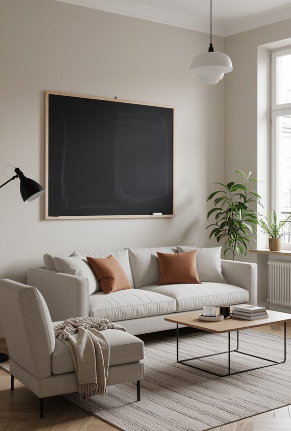 rotating blackboard art display