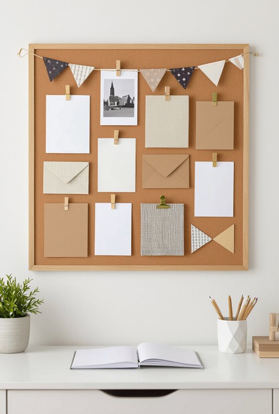 rotating customizable corkboard display