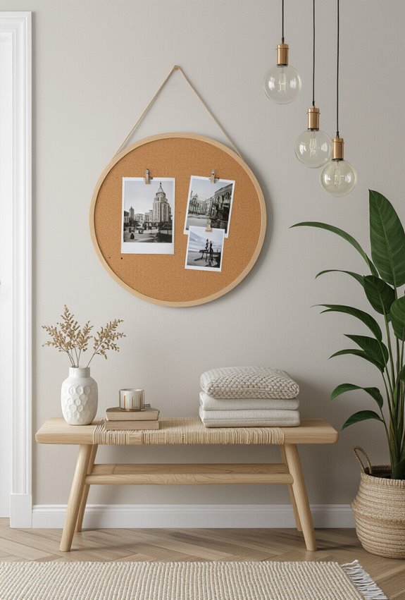 rotating personalized inspiration pinboard