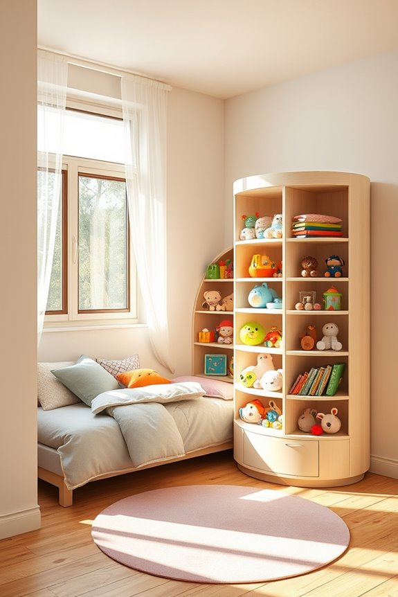 rotating toy storage solution