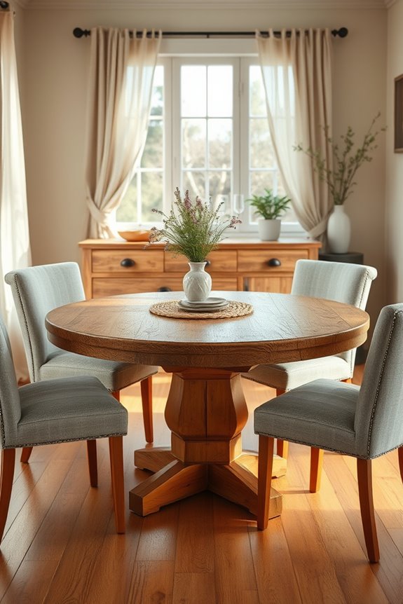 round dining table charm