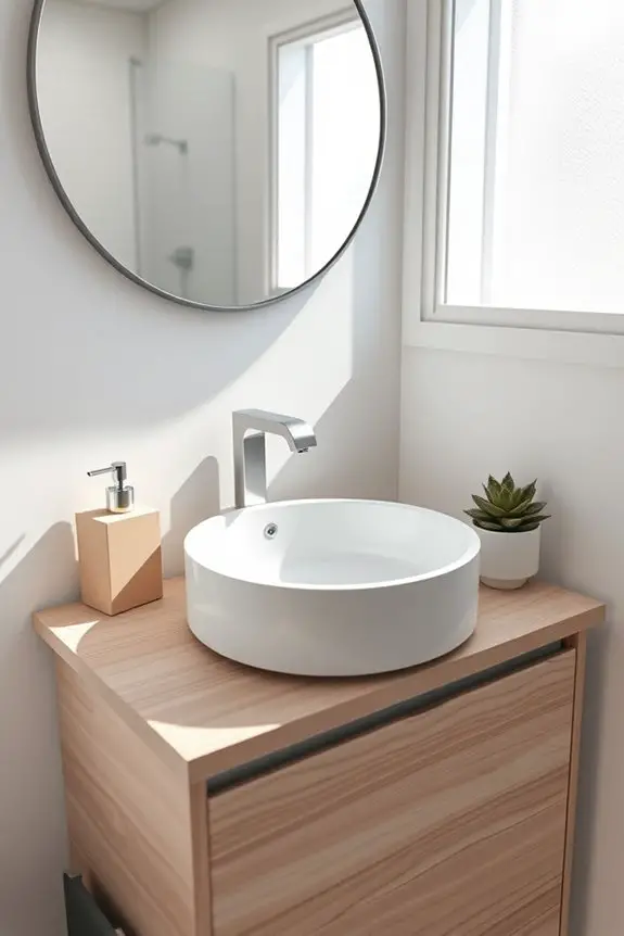round or oval sinks