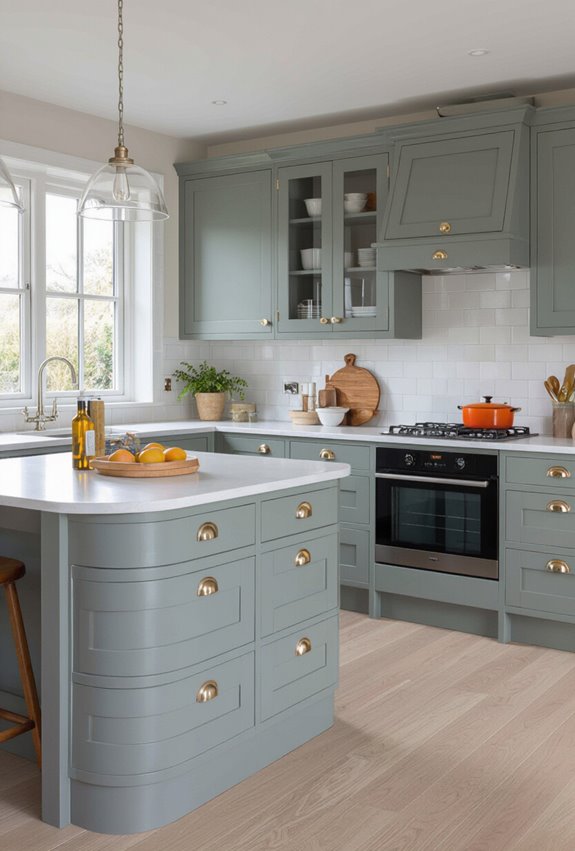 rounded drawers for ergonomic cohesion