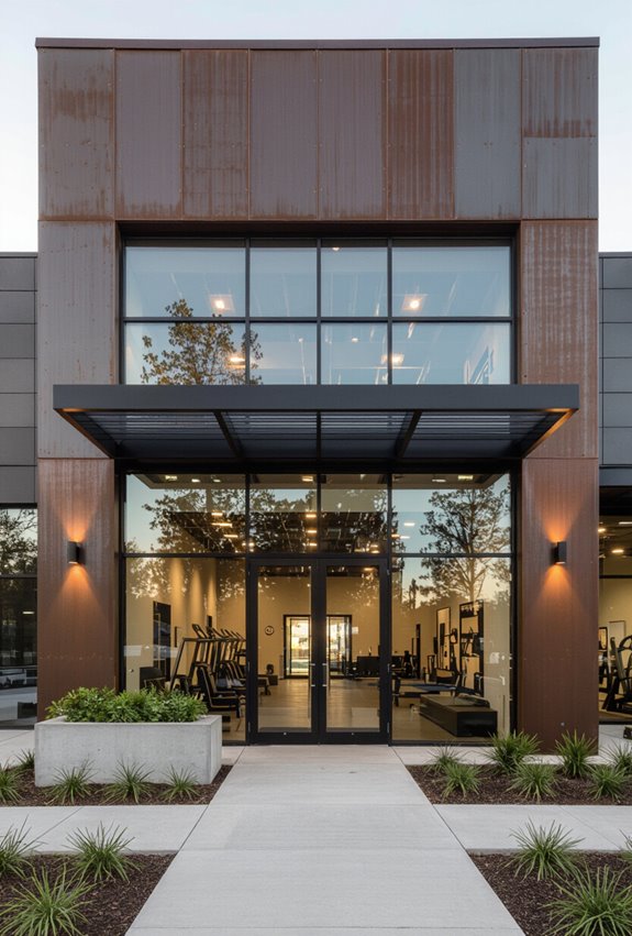 rugged industrial corrugated cladding