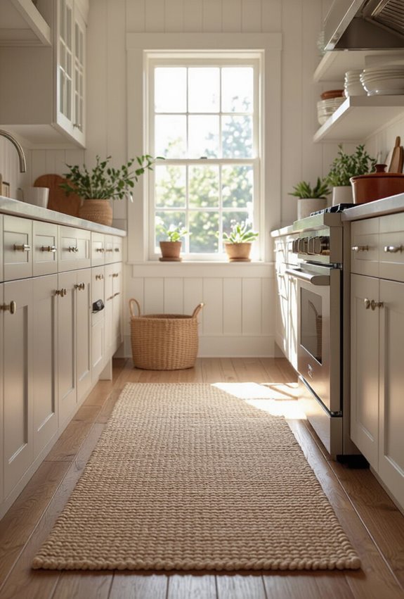 rugs conceal wear add warmth