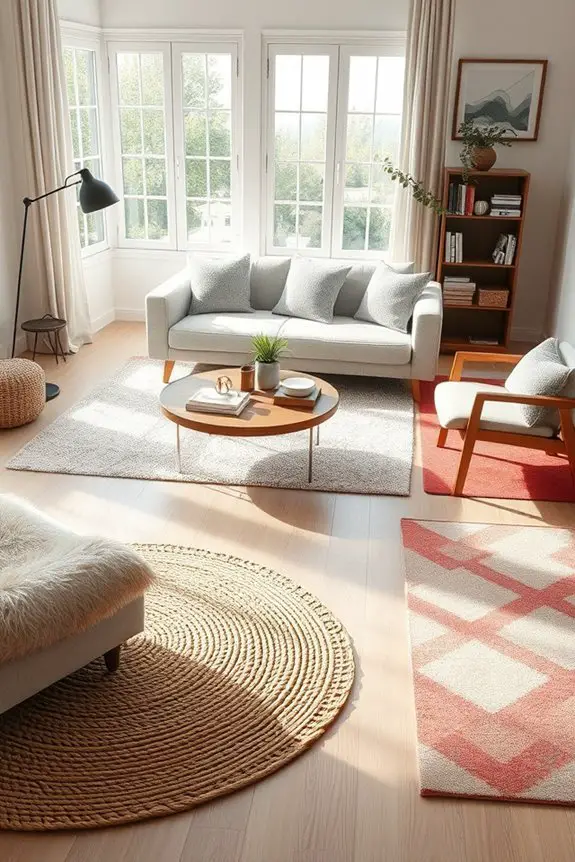 rugs define cozy spaces