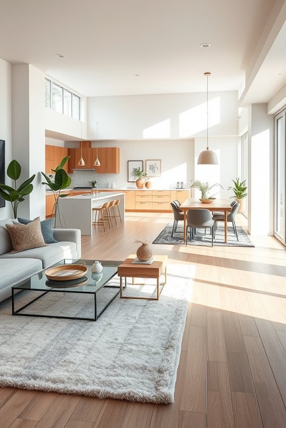 rugs define stylish living areas