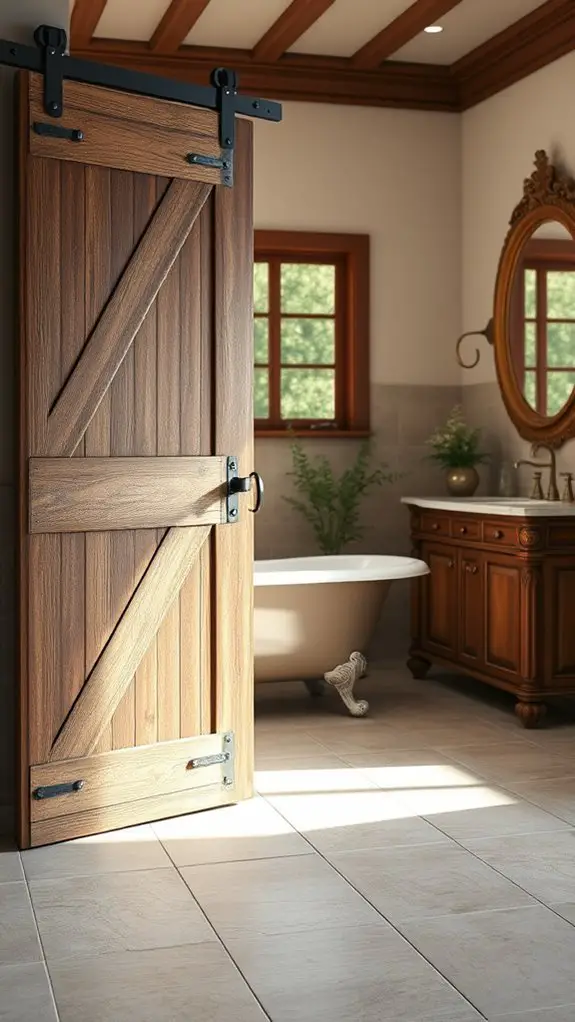 rustic barn door elegance