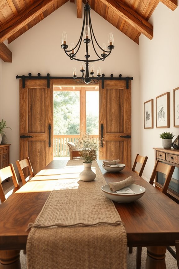 rustic barn door installation
