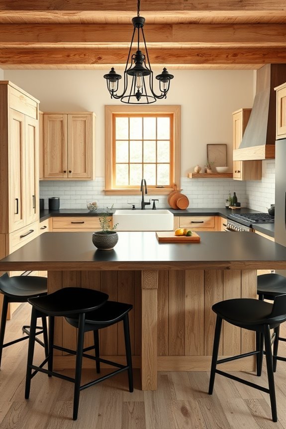 rustic beige and black charm