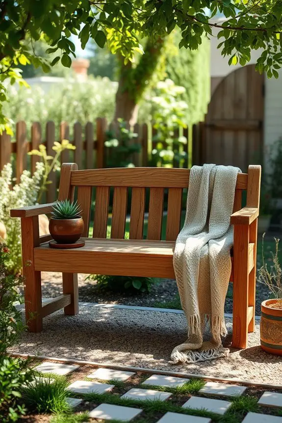 rustic benches for outdoor charm