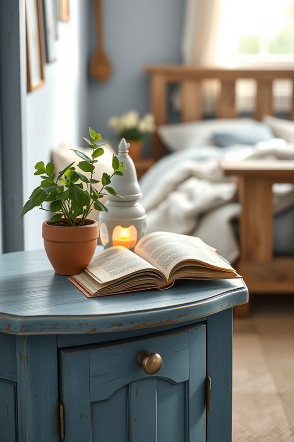 rustic blue farmhouse decor