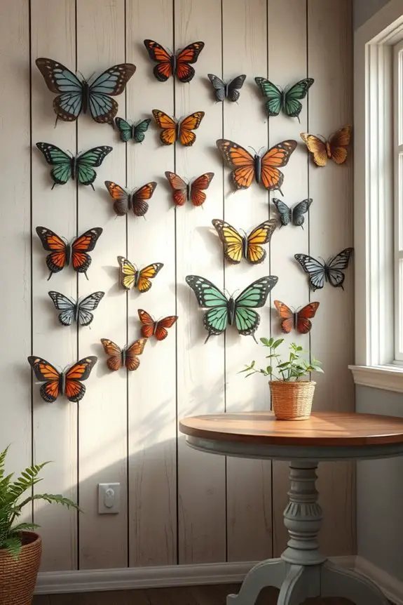 rustic butterfly wall decor