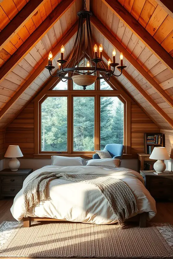 rustic chandelier cabin decor