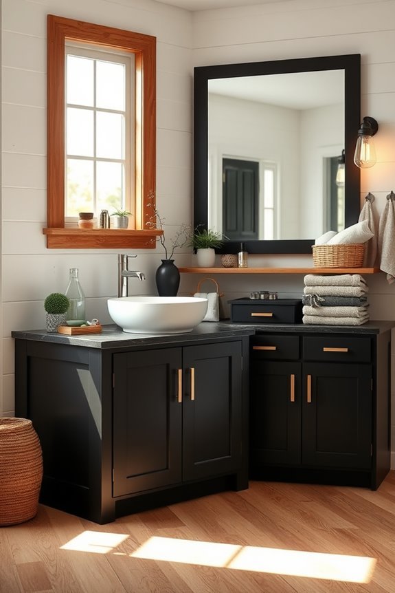 rustic charm bathroom design