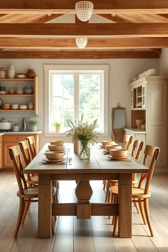 rustic charm dining area