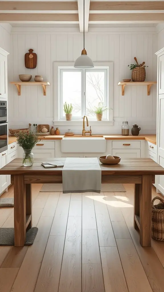 rustic charm enhances kitchens