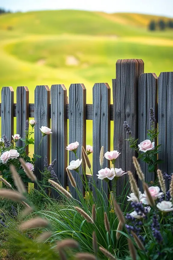 rustic charm garden fencing