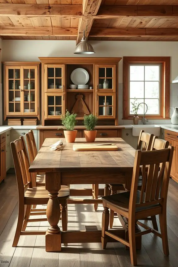rustic charm in kitchens