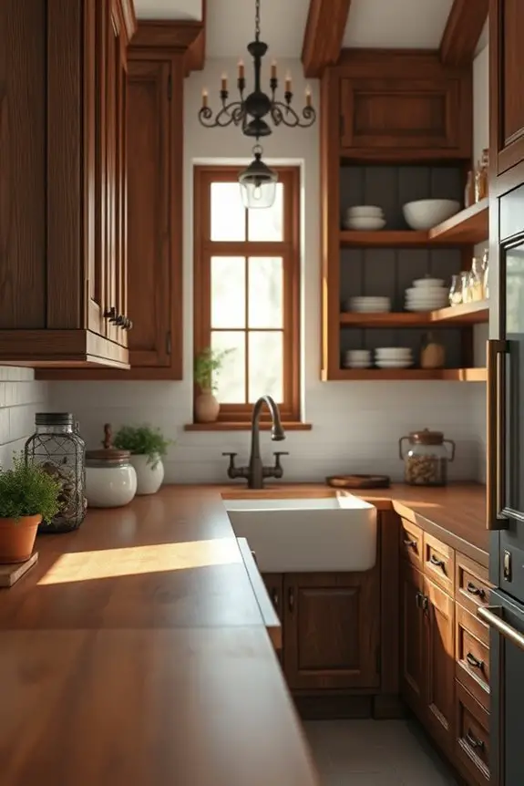 rustic charm kitchen cabinets