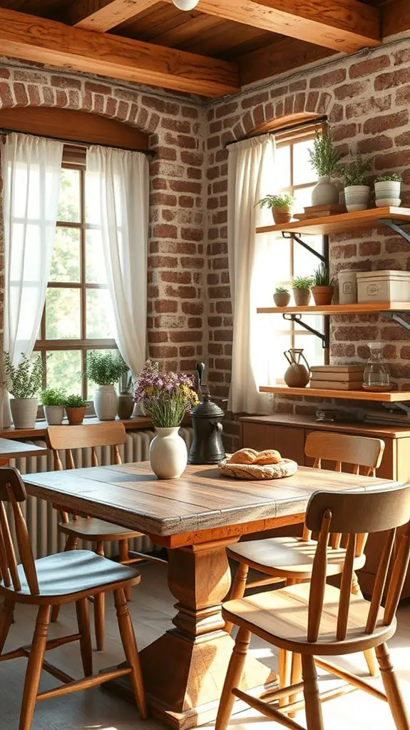 rustic charm through decor