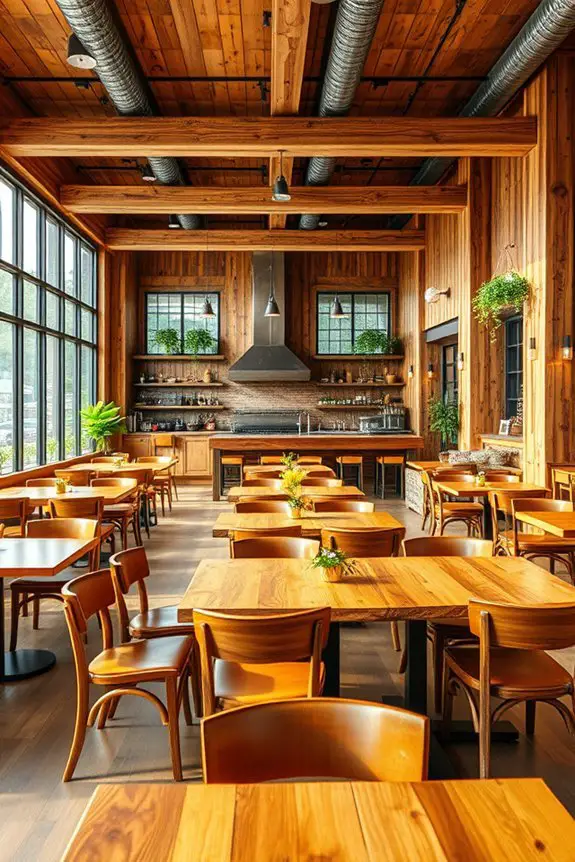 rustic charm through wooden accents
