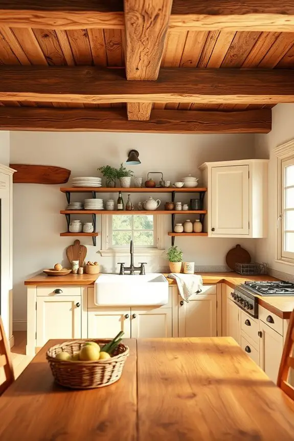 rustic charm with beams