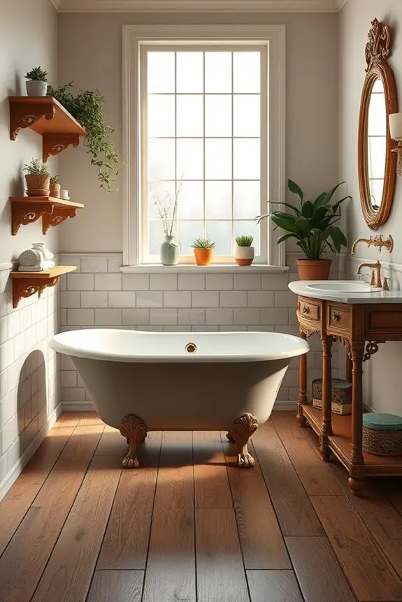 rustic charm with distressed wood